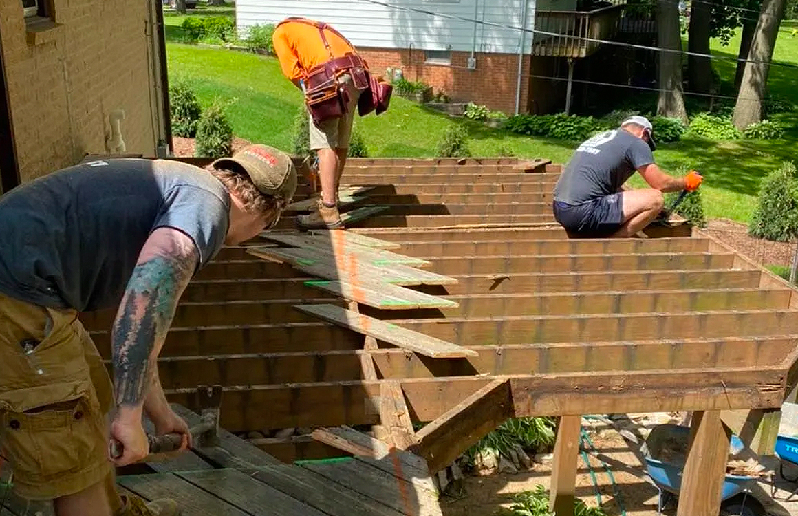 deck shed removal